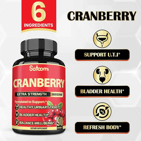 SATOOMI - Satoomi 6 in 1 Cranberry Pills for Women 36,550Mg. 90 Capsulas - The Red Vitamin MX - Suplementos Alimenticios - {{ shop.shopifyCountryName }}