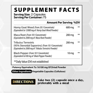 SATOOMI - Satoomi Horny Goat Weed 16,100Mg. 150 Capsulas - The Red Vitamin MX - Suplementos Alimenticios - {{ shop.shopifyCountryName }}