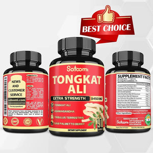 SATOOMI - Satoomi Natural Tongkat Ali Root Extract 3450Mg. 90 Capsulas - The Red Vitamin MX - Suplementos Alimenticios - {{ shop.shopifyCountryName }}