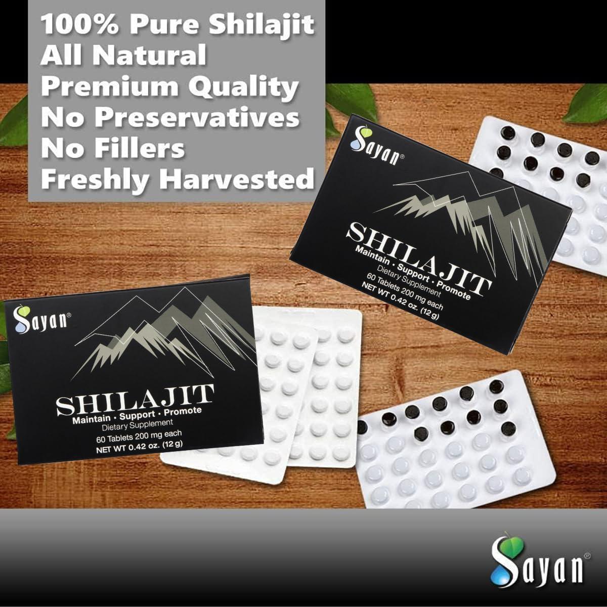 SAYAN - Sayan Pure Shilajit Genuine Black Resin Mineral Pitch Tablets 60 Tabletas - The Red Vitamin MX - Suplementos Alimenticios - {{ shop.shopifyCountryName }}