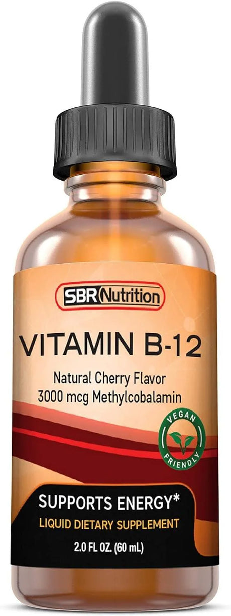 SBR NUTRITION - SBR Nutrition Vitamin B12 Sublingual Liquid Drops 3000mcg 60Ml. - The Red Vitamin MX - Suplementos Alimenticios - {{ shop.shopifyCountryName }}