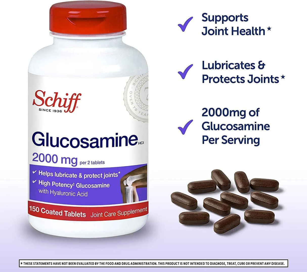 SCHIFF - Schiff Glucosamine 2000Mg. 150 Tabletas 2 Pack - The Red Vitamin MX - Suplementos Alimenticios - {{ shop.shopifyCountryName }}