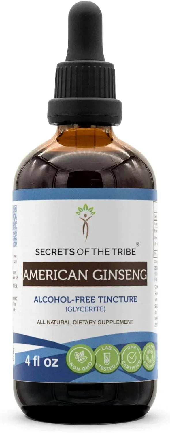 SECRETS OF THE TRIBE - Secrets of the Tribe American Ginseng Tincture 4 Fl.Oz. - The Red Vitamin MX - Suplementos Alimenticios - {{ shop.shopifyCountryName }}