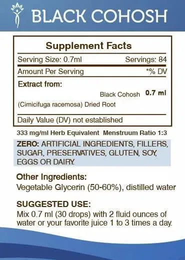 SECRETS OF THE TRIBE - Secrets of the Tribe Black Cohosh Tincture Alcohol-Free Liquid Extract 2 Fl.Oz. - The Red Vitamin MX - Suplementos Alimenticios - {{ shop.shopifyCountryName }}