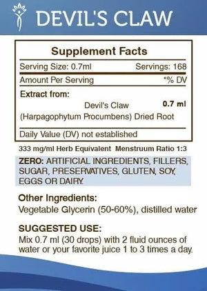 SECRETS OF THE TRIBE - Secrets of the Tribe Devil's Claw Tincture Alcohol-Free Liquid Extract 4 Fl. Oz. - The Red Vitamin MX - Suplementos Alimenticios - {{ shop.shopifyCountryName }}