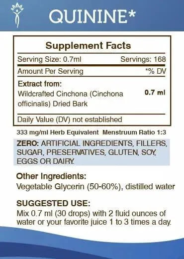 SECRETS OF THE TRIBE - Secrets of the Tribe Quinine Tincture 4 Fl.Oz. - The Red Vitamin MX - Suplementos Alimenticios - {{ shop.shopifyCountryName }}