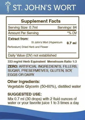 SECRETS OF THE TRIBE - Secrets of the Tribe St. John's Wort Tincture Alcohol-Free Liquid Extract 2 Fl.Oz. - The Red Vitamin MX - Suplementos Alimenticios - {{ shop.shopifyCountryName }}
