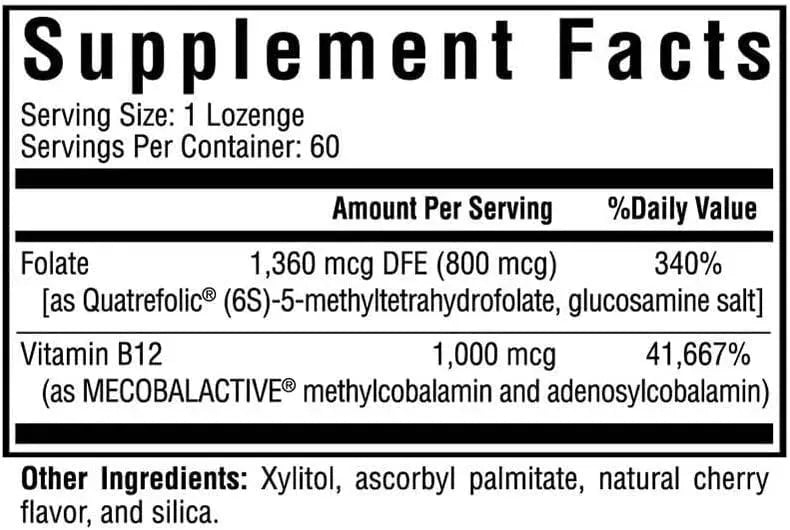 SEEKING HEALTH - Seeking Health Methyl B12 with L-Methylfolate 60 Tabletas - The Red Vitamin MX - Suplementos Alimenticios - {{ shop.shopifyCountryName }}