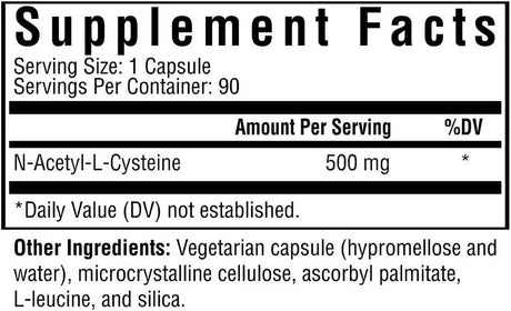 SEEKING HEALTH - Seeking Health NAC N-Acetyl-L-Cysteine 500Mg. 90 Capsulas - The Red Vitamin MX - Suplementos Alimenticios - {{ shop.shopifyCountryName }}