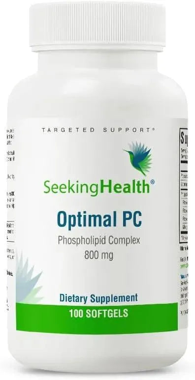 SEEKING HEALTH - Seeking Health Optimal PC 800mcg Blended Phospholipid Complex 100 Capsulas Blandas - The Red Vitamin MX - Suplementos Alimenticios - {{ shop.shopifyCountryName }}