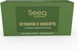 SEEQ WELLNESS - Seeq Wellness Vitamin E Suppositories Vaginal Dryness and Iritation Relief 24 Aplicaciones - The Red Vitamin MX - Hidratantes Vaginales - {{ shop.shopifyCountryName }}