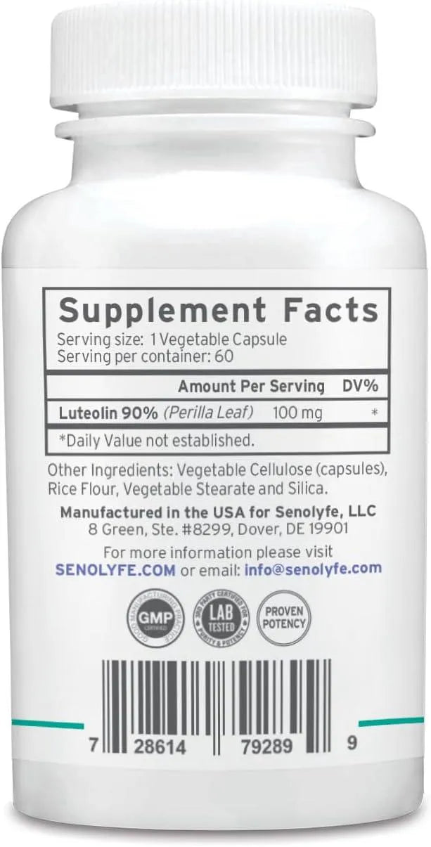 SENOLYFE - Senolyfe Luteolin 100Mg. 60 Capsulas - The Red Vitamin MX - Suplementos Alimenticios - {{ shop.shopifyCountryName }}