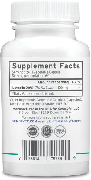 SENOLYFE - Senolyfe Luteolin 100Mg. 60 Capsulas - The Red Vitamin MX - Suplementos Alimenticios - {{ shop.shopifyCountryName }}