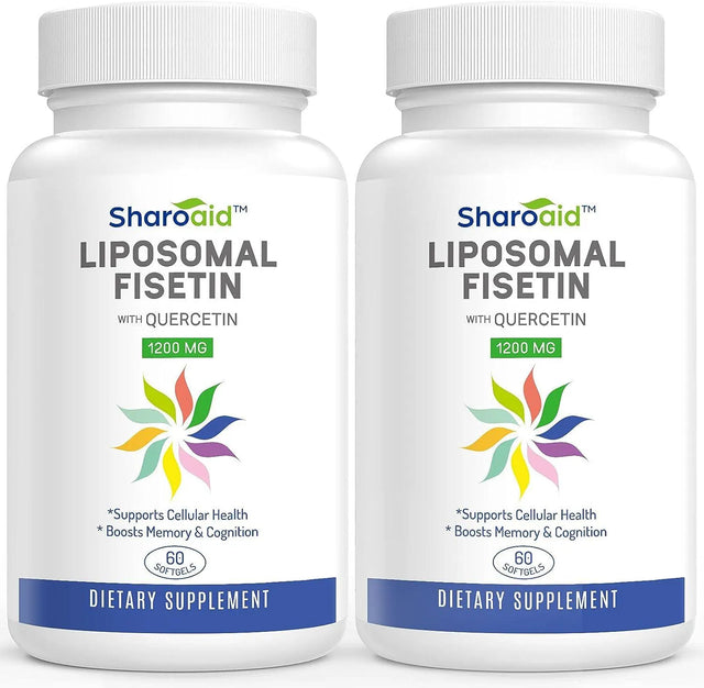 SHAROAID - Sharoaid Liposomal Fisetin with Quercetin 1200Mg. 60 Capsulas 2 Pack - The Red Vitamin MX - Suplementos Alimenticios - {{ shop.shopifyCountryName }}