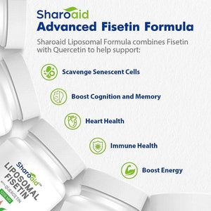 SHAROAID - Sharoaid Liposomal Fisetin with Quercetin 1200Mg. 60 Capsulas - The Red Vitamin MX - Suplementos Alimenticios - {{ shop.shopifyCountryName }}