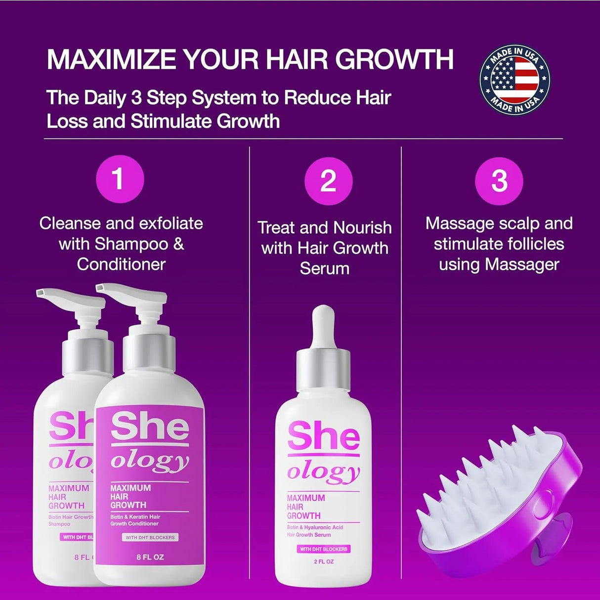 SHEOLOGY - Sheology Maximum Hair Growth Biotin & Keratin Conditioner For Women 8 Fl.Oz. - The Red Vitamin MX - Acondicionador Para Cabello - {{ shop.shopifyCountryName }}