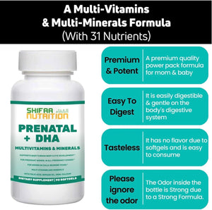 SHIFAA NUTRITION - SHIFAA NUTRITION Halal Prenatal Vitamins 90 Capsulas Blandas - The Red Vitamin MX - Suplementos Alimenticios - {{ shop.shopifyCountryName }}