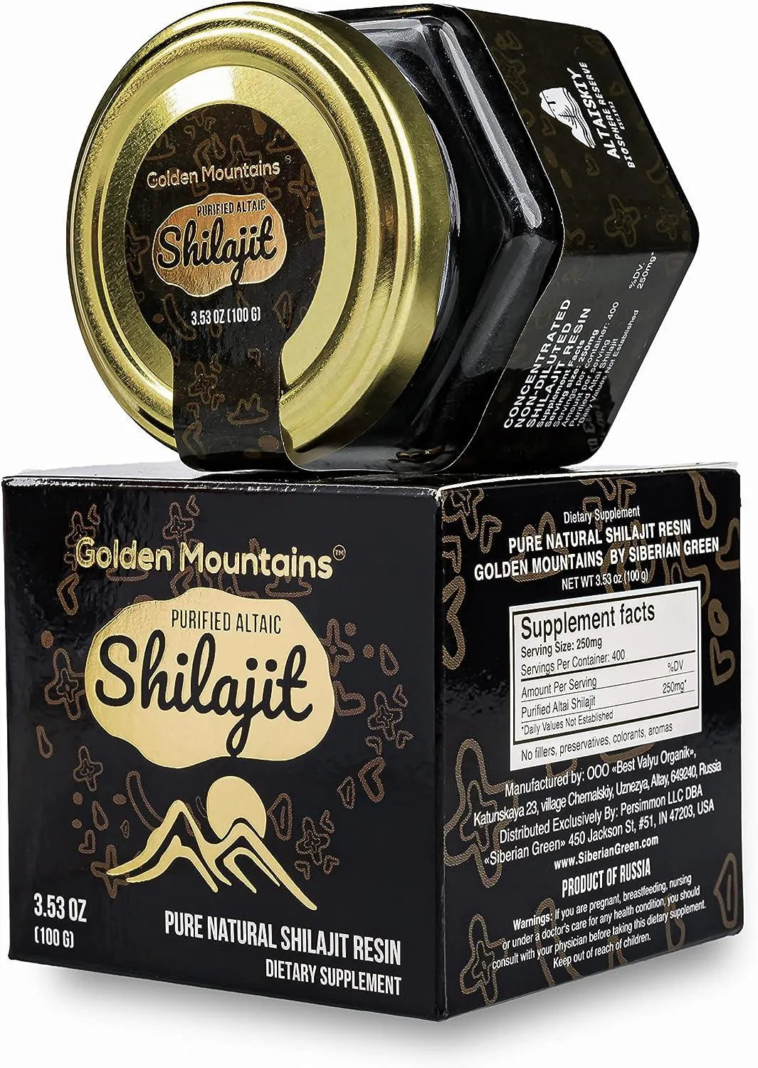 SIBERIAN GREEN - Siberian Green Pure Authentic Siberian Altai "Golden Mountains" Shilajit Resin 100Gr. - The Red Vitamin MX - Suplementos Alimenticios - {{ shop.shopifyCountryName }}