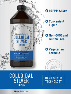 SILVER SOLUTIONS - Silver Solutions Colloidal Silver 10 PPM 473Ml. - The Red Vitamin MX - Suplementos Alimenticios - {{ shop.shopifyCountryName }}