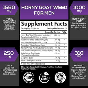 SILVERONYX - SILVERONYX Extra Strength Horny Goat Weed Extract 1560Mg. 60 Capsulas - The Red Vitamin MX - Suplementos Alimenticios - {{ shop.shopifyCountryName }}