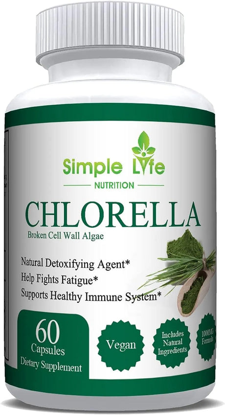 SIMPLE LIFE NUTRITION - Simple Life Nutrition Organic Chlorella 60 Capsulas - The Red Vitamin MX - Suplementos Alimenticios - {{ shop.shopifyCountryName }}