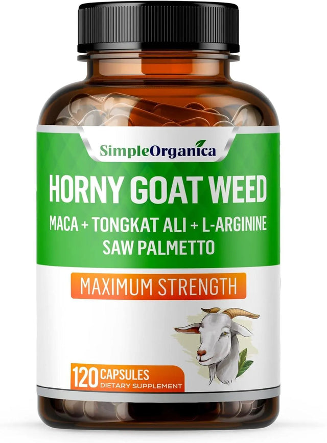 SIMPLE ORGANICA - Simple Organica Horny Goat Weed 120 Capsulas - The Red Vitamin MX - Suplementos Alimenticios - {{ shop.shopifyCountryName }}