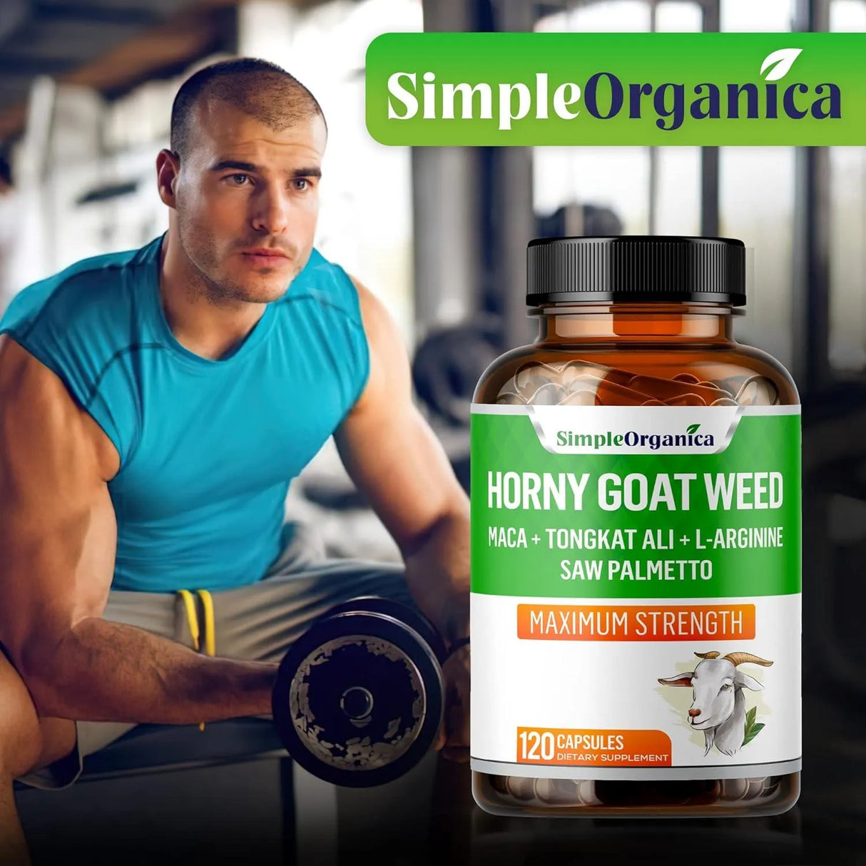 SIMPLE ORGANICA - Simple Organica Horny Goat Weed 120 Capsulas - The Red Vitamin MX - Suplementos Alimenticios - {{ shop.shopifyCountryName }}