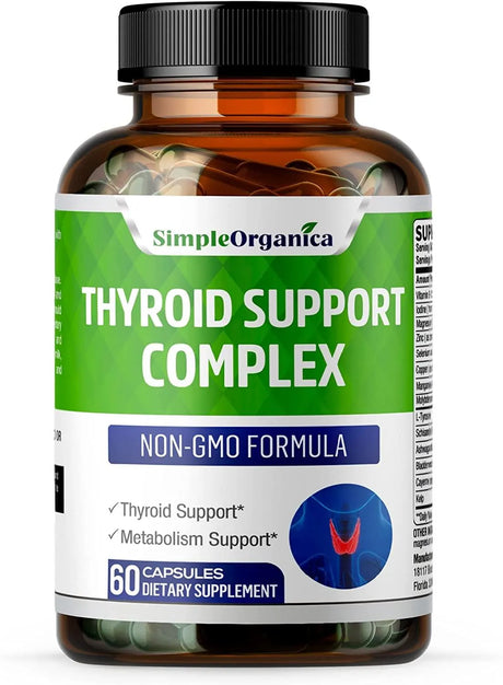 SIMPLE ORGANICA - Simple Organica Thyroid Support Complex with Iodine 60 Capsulas - The Red Vitamin MX - Suplementos Alimenticios - {{ shop.shopifyCountryName }}