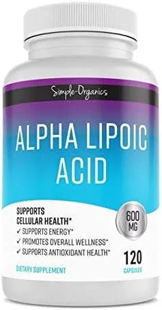 SIMPLE-ORGANICS - Simple-Organics Alpha Lipoic Acid 600Mg. 120 Capsulas - The Red Vitamin MX - Suplementos Alimenticios - {{ shop.shopifyCountryName }}