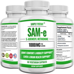 SIMPLY POTENT - Simply Potent SAM-e 500Mg. 60 Capsulas - The Red Vitamin MX - Suplementos Alimenticios - {{ shop.shopifyCountryName }}