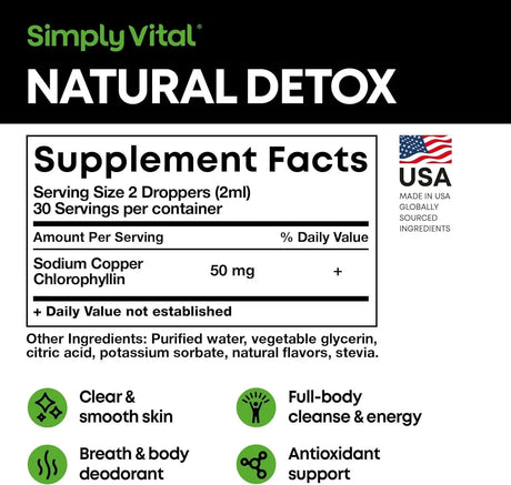 SIMPLY VITAL - SimplyVital Chlorophyll Liquid Drops 2 Fl.Oz. - The Red Vitamin MX - Suplementos Alimenticios - {{ shop.shopifyCountryName }}