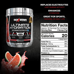 SIX STAR - Electrolyte Powder Six Star Ultimate Hydration Powder 50 Servicios - The Red Vitamin MX - Suplementos Alimenticios - {{ shop.shopifyCountryName }}