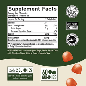 SM Nutrition - SMNutrition Black Cohosh Gummies for Women 60 Gomitas - The Red Vitamin MX - Suplementos Alimenticios - {{ shop.shopifyCountryName }}