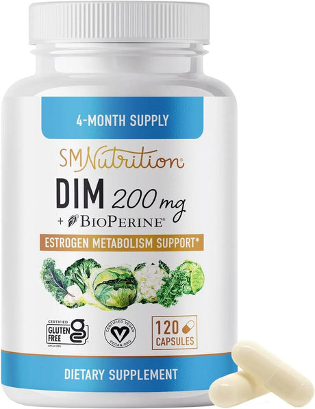 SM Nutrition - SMNutrition DIM Supplement 200Mg. 120 Capsulas - The Red Vitamin MX - Suplementos Alimenticios - {{ shop.shopifyCountryName }}