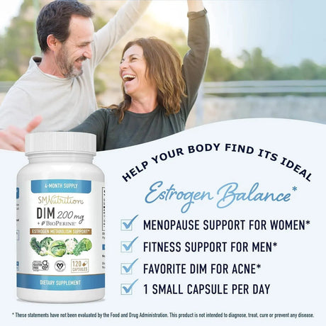 SM Nutrition - SMNutrition DIM Supplement 200Mg. 120 Capsulas - The Red Vitamin MX - Suplementos Alimenticios - {{ shop.shopifyCountryName }}