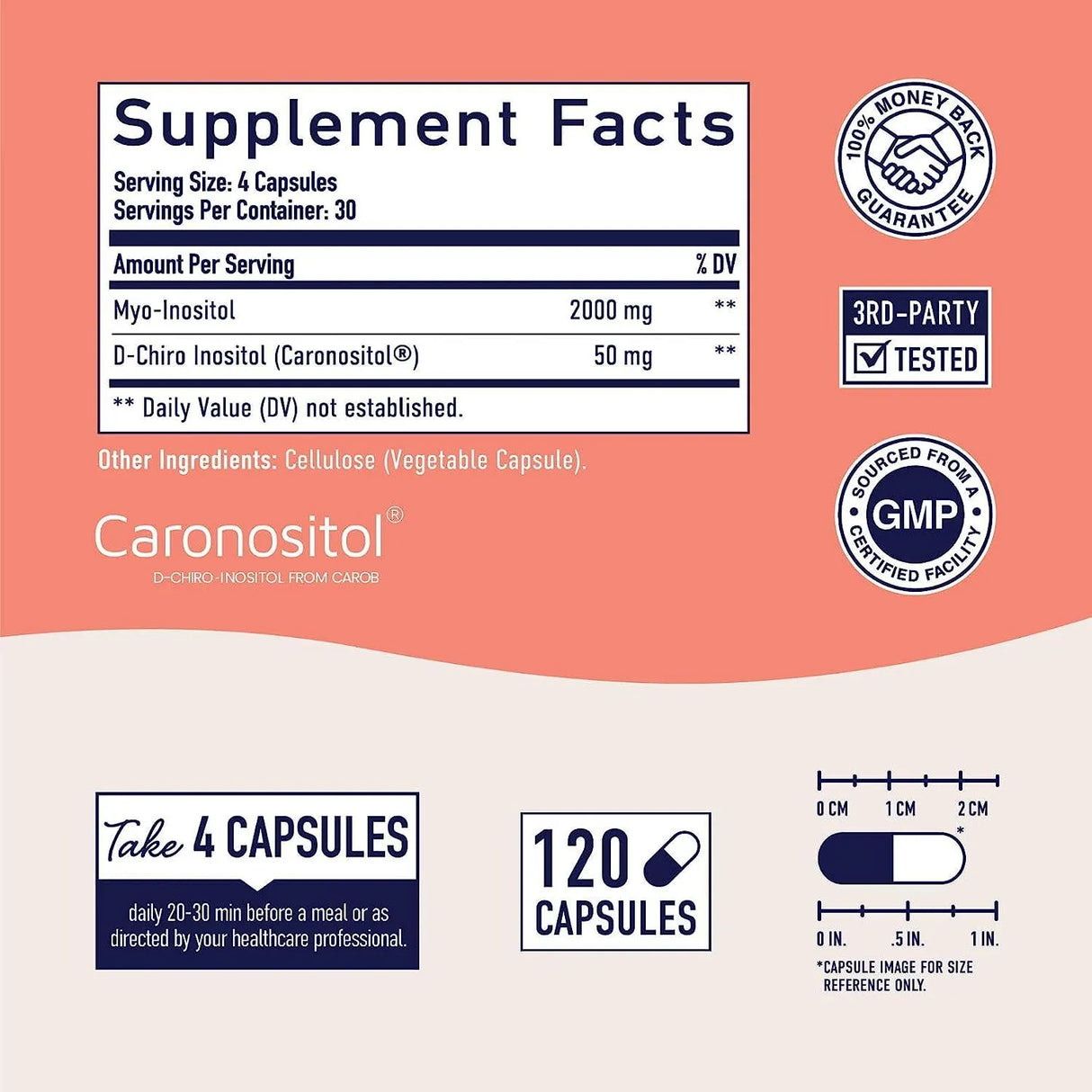 SM Nutrition - SMNutrition Myo-Inositol & D-Chiro Inositol 120 Capsulas - The Red Vitamin MX - Suplementos Alimenticios - {{ shop.shopifyCountryName }}