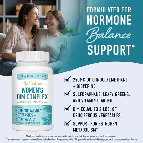 SM Nutrition - SMNutrition Women's DIM Complex 250Mg. 60 Capsulas - The Red Vitamin MX - Suplementos Alimenticios - {{ shop.shopifyCountryName }}