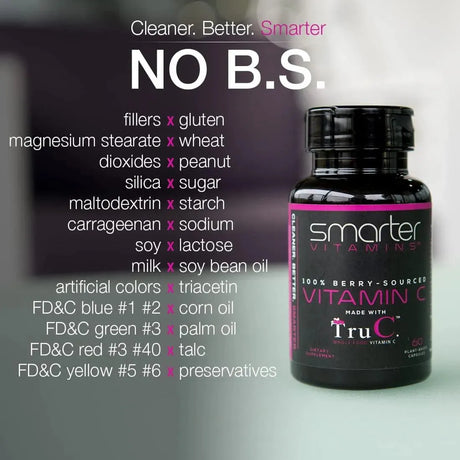 SMARTER VITAMINS - SmarterVitamins Raw Whole Food Vitamin C 60 Capsulas - The Red Vitamin MX - Suplementos Alimenticios - {{ shop.shopifyCountryName }}