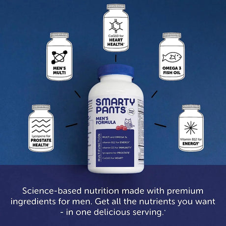 SMARTYPANTS - SmartyPants Men's Formula Daily Multivitamin 180 Gomitas - The Red Vitamin MX - Suplementos Alimenticios - {{ shop.shopifyCountryName }}