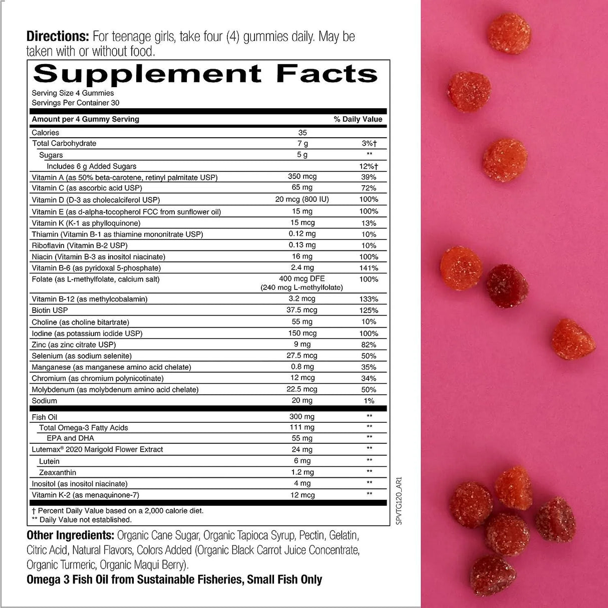 SMARTYPANTS - SmartyPants Teen Girl Formula Daily Multivitamin 120 Gomitas - The Red Vitamin MX - Suplementos Alimenticios - {{ shop.shopifyCountryName }}