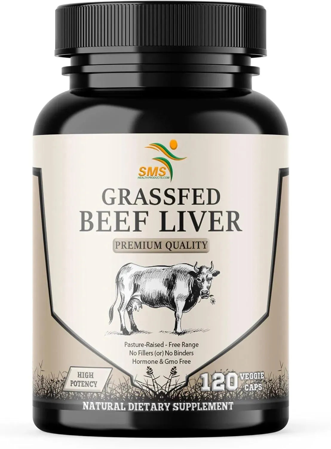 SMS - SMS Grass Fed Desiccated Beef Liver 750Mg. 120 Capsulas - The Red Vitamin MX - Suplementos Alimenticios - {{ shop.shopifyCountryName }}