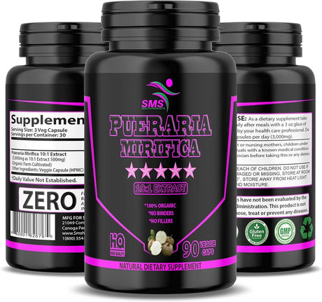 SMS - SMS Pueraria Mirifica 1000Mg. 90 Capsulas - The Red Vitamin MX - Suplementos Alimenticios - {{ shop.shopifyCountryName }}