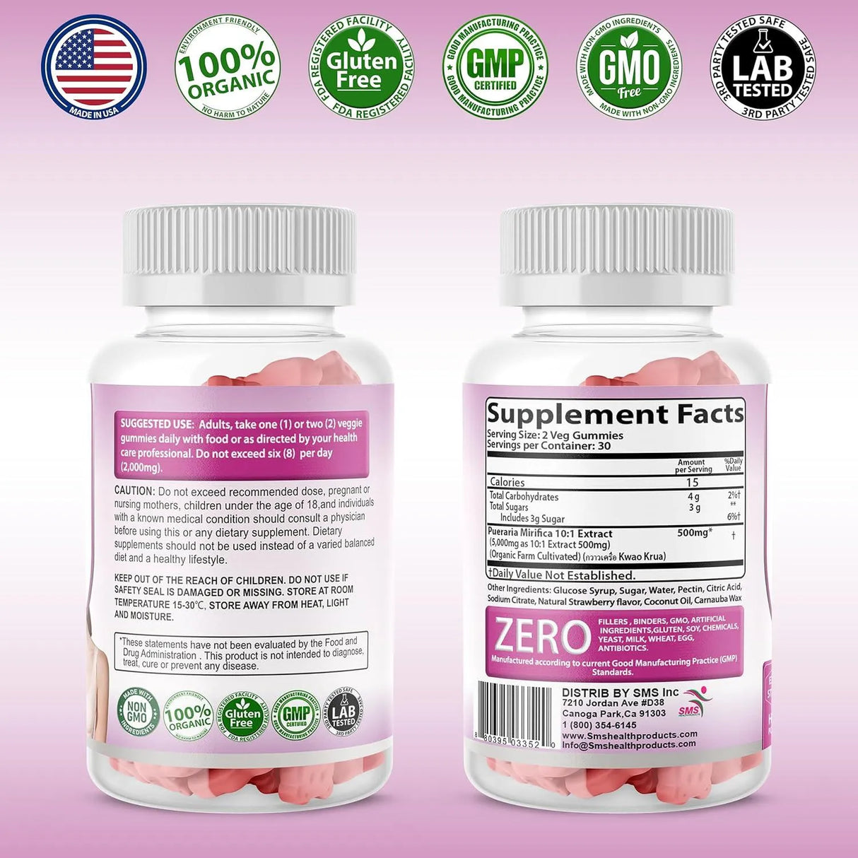 SMS - SMS Pueraria Mirifica Gummy 60 Gomitas - The Red Vitamin MX - Suplementos Alimenticios - {{ shop.shopifyCountryName }}