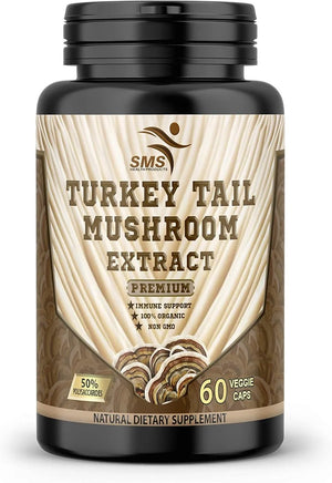 SMS - SMS Turkey Tail Pills Mushroom 60 Capsulas - The Red Vitamin MX - Suplementos Alimenticios - {{ shop.shopifyCountryName }}