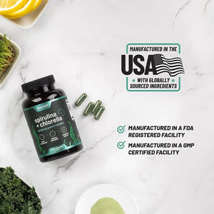 SNAP - Snap Organic Spirulina Chlorella Capsules 120 Capsulas - The Red Vitamin MX - Suplementos Alimenticios - {{ shop.shopifyCountryName }}