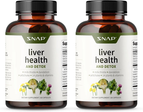 SNAP - Snap Supplements Liver Health Support 60 Capsulas 2 Pack - The Red Vitamin MX - Suplementos Alimenticios - {{ shop.shopifyCountryName }}