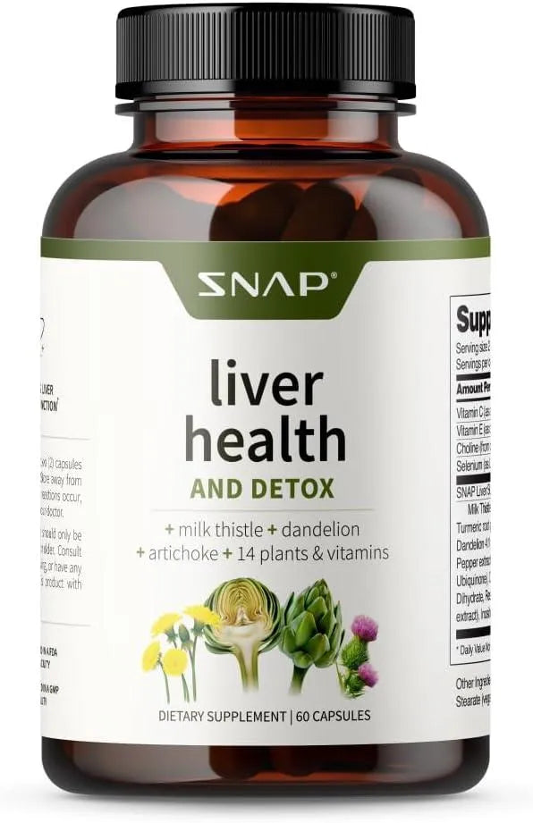 SNAP - Snap Supplements Liver Health Support 60 Capsulas - The Red Vitamin MX - Suplementos Alimenticios - {{ shop.shopifyCountryName }}