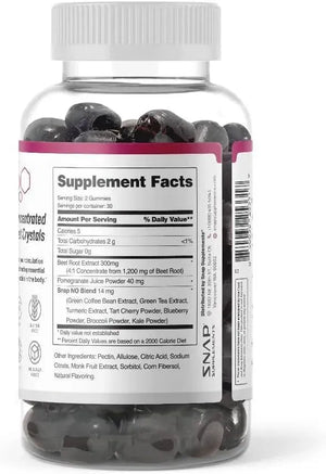 SNAP - Snap Supplements Nitric Oxide Beet Root Gummies 60 Gomitas 2 Pack - The Red Vitamin MX - Suplementos Alimenticios - {{ shop.shopifyCountryName }}