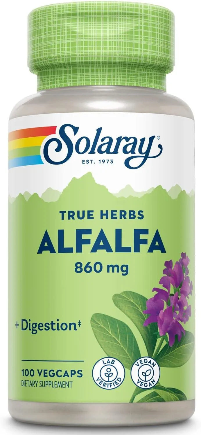 SOLARAY - SOLARAY Alfalfa Leaf 860Mg. 100 Capsulas - The Red Vitamin MX - Suplementos Alimenticios - {{ shop.shopifyCountryName }}