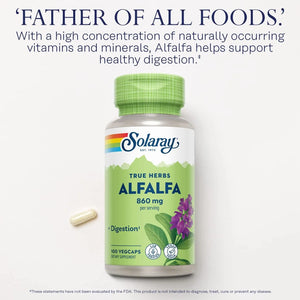 SOLARAY - SOLARAY Alfalfa Leaf 860Mg. 100 Capsulas - The Red Vitamin MX - Suplementos Alimenticios - {{ shop.shopifyCountryName }}